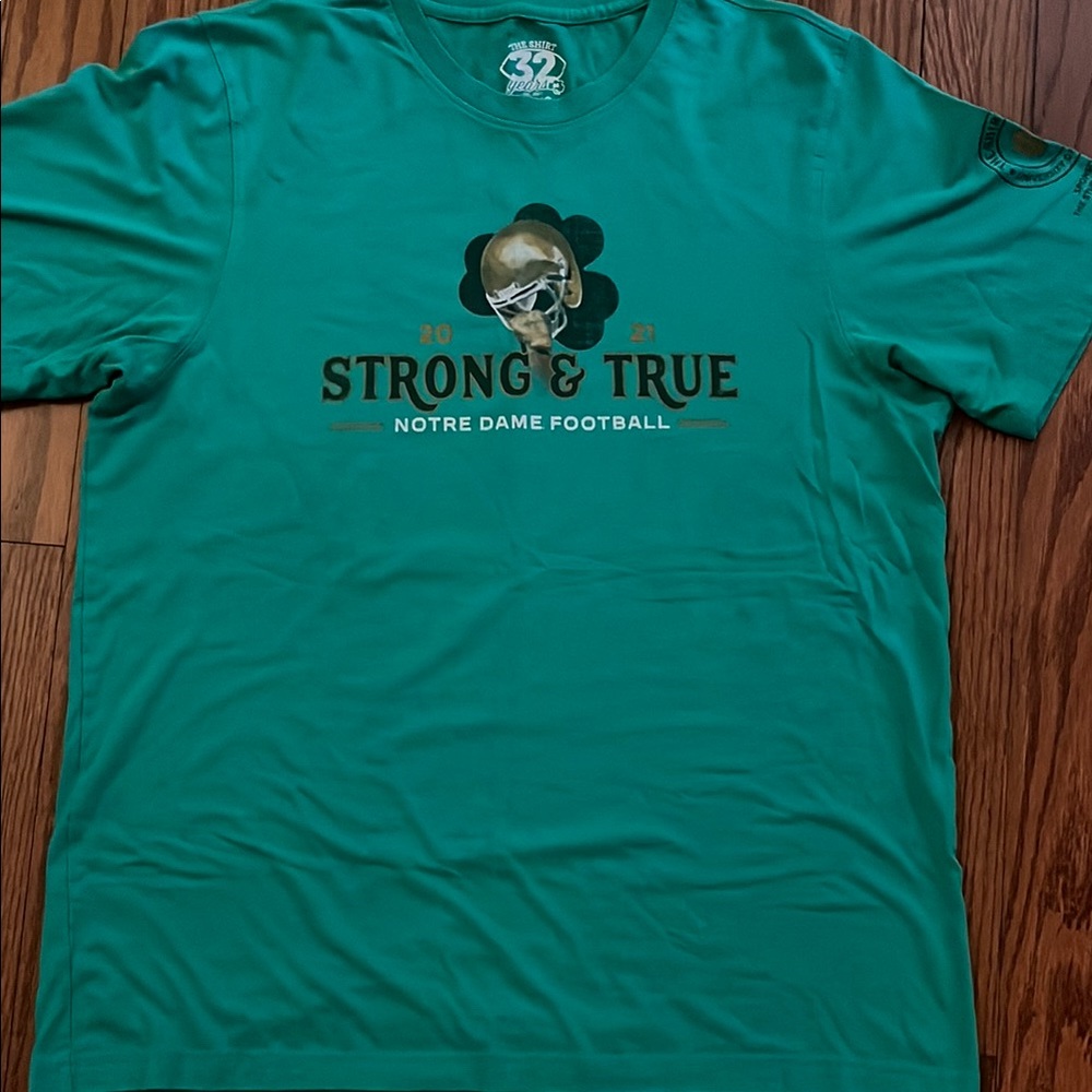 Notre Dame Football Green T-Shirt